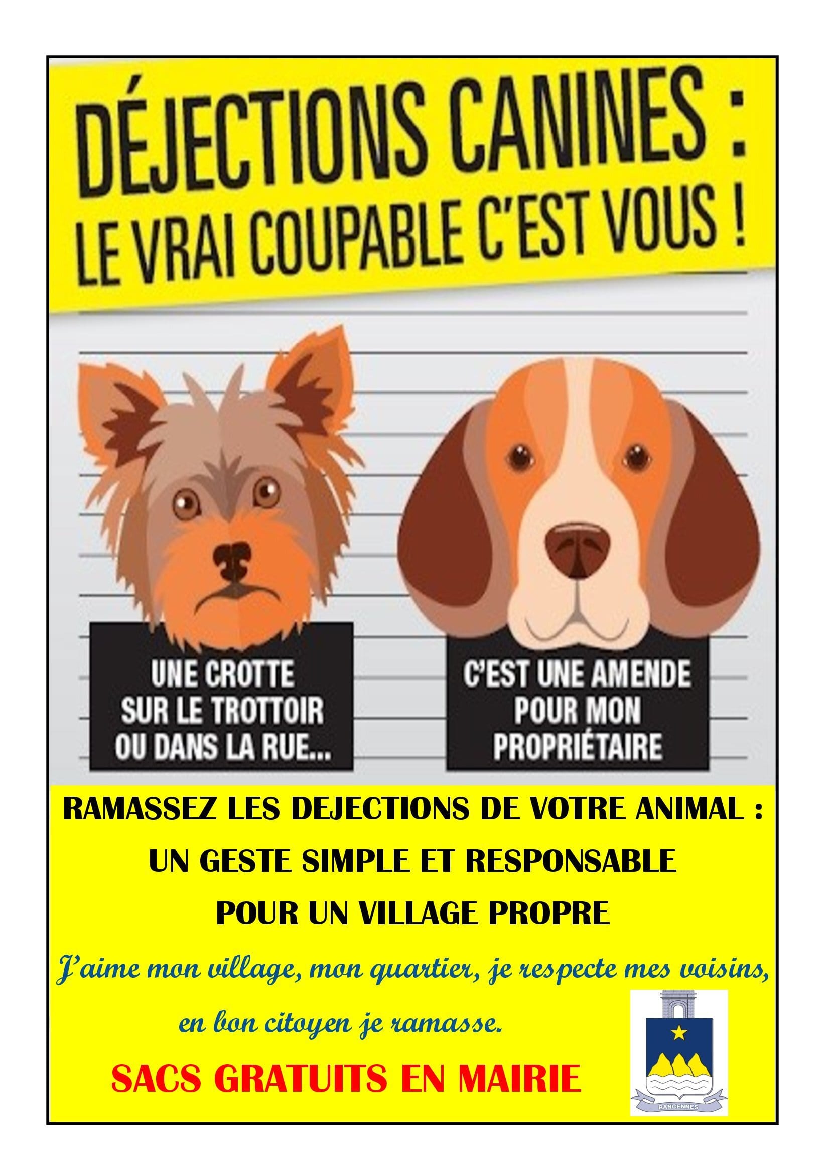 Déjections caninces : le vrai coupable c'est vous !